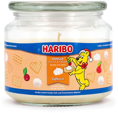Haribo geurkaars-vanille-wafelcrème-geur