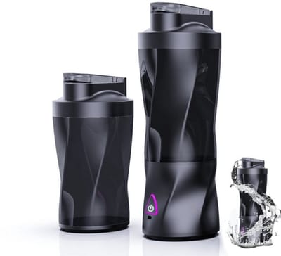 OnmiMartDraagbare mixer - Draadloze Blender- 6 Mesjes-6000mAh -Smoothie Maker - Juicer - XIP7 Waterdicht -360W Hoog vermogen- Slimme Batterijweergave-650ml - Zwart