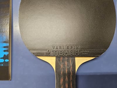 Tafeltennisbat Killypong Premium Plus Professioneel Competitiebat Tibhar 4L Offensief Hout + Tibhar Offensieve en Defensieve Kant (Off)