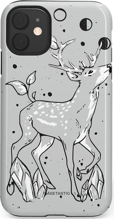 Casetastic Hoesje Geschikt voor Apple iPhone 11 - Stijlvolle Beschermende Duo-layer Case - Kristalwoud