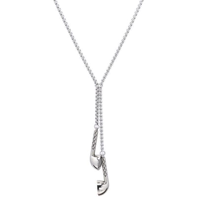 Ketting in de vorm van een koptelefoon Ins-stijl Cool Veerkrachtig Hip Hop Cool Sweatshirt Truiketting Legering Ketting Trendy white