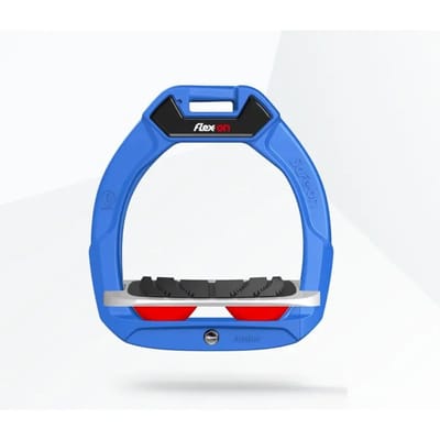 Veiligheidsstijgbeugels Ruiter Inklapbaar Grip Blauw/Grijs/ Rood Kind Flex-On Safe-On