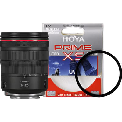 Canon RF 24-105mm f/4L IS USM + Hoya UV Filter