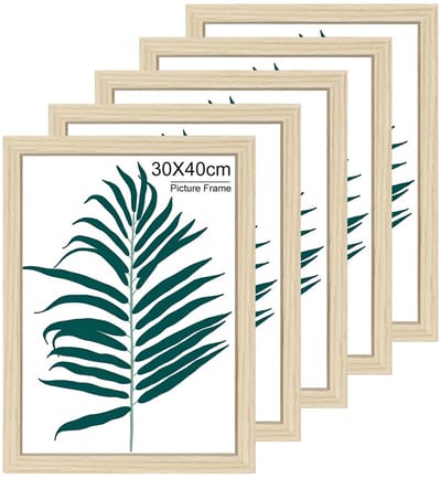 Dailygoods- Fotolijst 30x40 cm - Houten Fotolijst - Drielaagse Structuur - Transparante Plaat - Duurzaam MDF - Bewaar Dierbare Herinneringen - Wandlijst