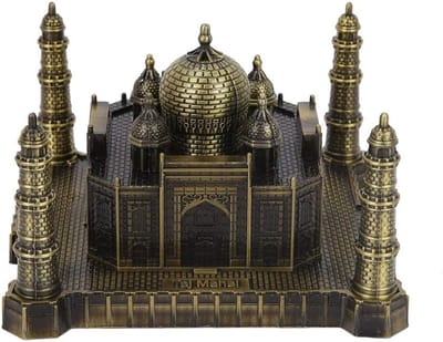 Taj Mahal Metaalmodel, Iconisch Landmark voor Thuis en Kantoor Decoratie, Reis Souvenir en Cadeau