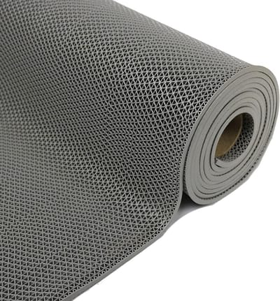 Vloermat - Antislipmat - Natte ruimtes - Vrij op maat - 500 x 90 cm - Grijs