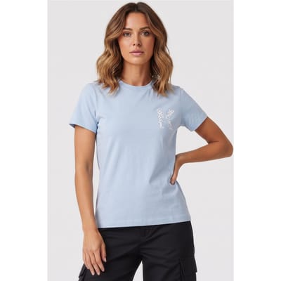 Karl Lagerfeld K Memphis Printed T-shirt Light Blue Taglia: XS | Maglie Sportivi Outlet | Donna | Blu