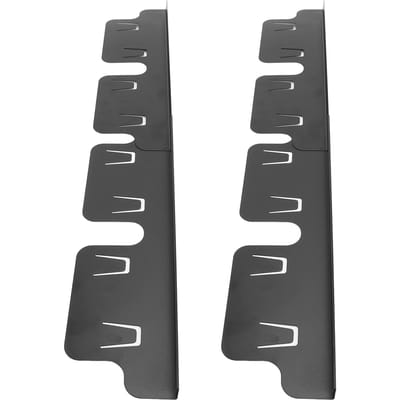 2 Paires Cache-Fentes de Comptoir de Cuisinière Couleur Noire 35x10CM Protection de Fente de Cuisinière Réglable pour Cuisine