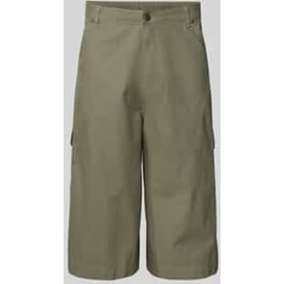 straight fit korte broek met cargozakken model 'Camo'