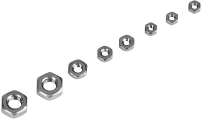 Dailygoods- Zeskantmoeren Set 140-delig - Roestvrij Staal 304 - Bevestigingsmateriaal - Lichtgewicht - Draagbaar - Breed Toepassingsgebied