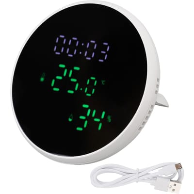 WiFi Thermometer Hygrometer Hoge Nauwkeurigheid Spraakbesturing Slimme Temperatuur Vochtigheidssensor met LED