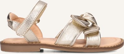 Ton & Ton Meisjes Platte sandalen - Noomi - Goudkleurig - Leatherlook - - Maat 26