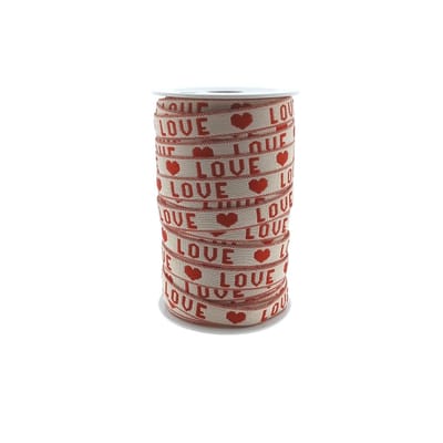 Armbandjes Lint - Festival lint - Love lint - Lint creme -Rood - 25 meter