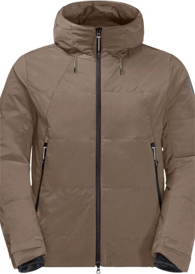 Jack Wolfskin Bike Commute Ins Jkt M 1206961-4610, Mannen, Bruin, Jasje, maat: S