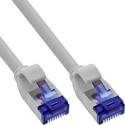 SFTP CAT6a slimline flexibele netwerkkabel | TPE LSZH | grijs | 0,30 meter