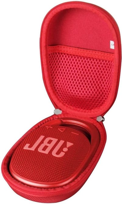Draagbare Hardcase voor JBL Clip 4 en Clip 5 - Bescherming, Reis, Bluetooth Speaker (Rood)