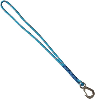Schommel bevestiging - Hangmat touw - Buiten spelen - Roestvrijstalen haak - 60 of 120 cm - Blauw