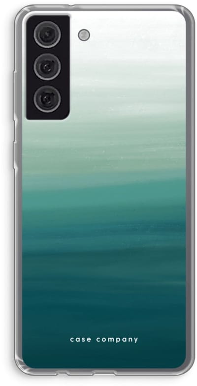 Case Company® - Hoesje geschikt voor Samsung Galaxy S21 FE hoesje - Ocean - Soft Cover Telefoonhoesje - Bescherming aan alle Kanten en Schermrand