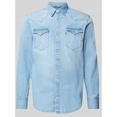 Levi's Barstow Western Standard Fit Shirt Maat: S | Casual Overhemden Outlet | Heren | Blauw
