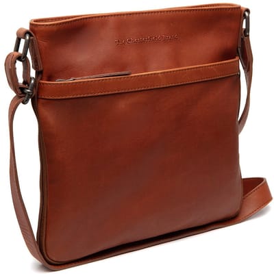 The Chesterfield Brand schoudertas Mirea Shoulderbag Cognac bruine