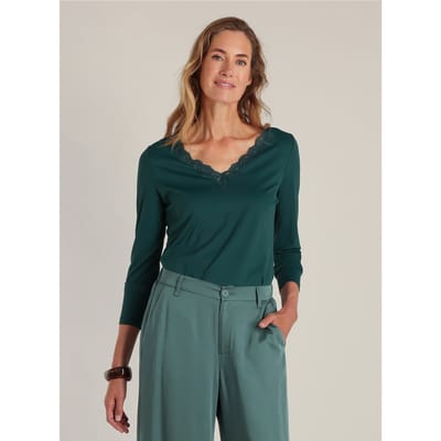 YEST Diliana Tops - Teal Green - maat 34