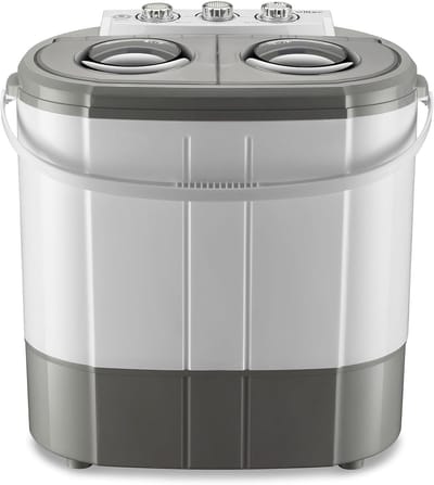 Mini Wasmachine - Draagbare Automaat - Kamperen en Reizen - Met Centrifugefunctie - 3 kg Capaciteit - Grijs
