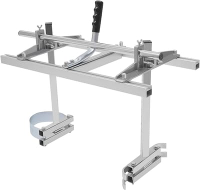 Kettingzaaghouder - Mobiele zaagmachine - Hout zagen - Verstelbare dikte - 14-28 inch - Zilver