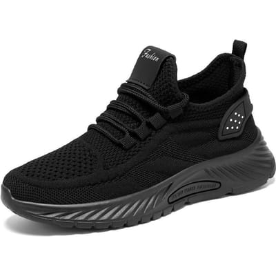 Dames Veterschoenen Sportschoenen Sportief Outdoor Beige Stoffen Sneakers Comfort Lichtgewicht Antislip Atletische Schoenen voor Gym Werk Casual 36 black