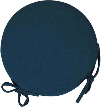 Set van 4 ronde zitkussens voor keukenstoelen - Afneembaar en personaliseerbaar - 40 x 40 cm