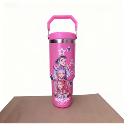 Nouveau gobelet Bingba en acier inoxydable, tasse de voiture portable, gobelet isotherme avec paille à vide, groupe Witch Hunter 900ML
