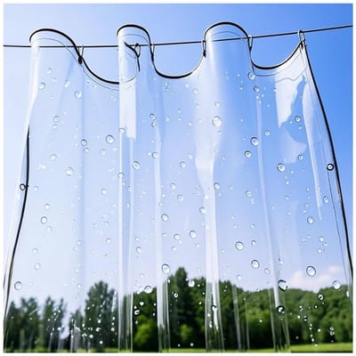 Dailygoods- Dekzeil Waterdicht Heavy Duty - Transparant Zeildoek - 0,3 Mm PVC - Buiten Plant Regendichte Hoes - Weerbestendig - 2x3 M