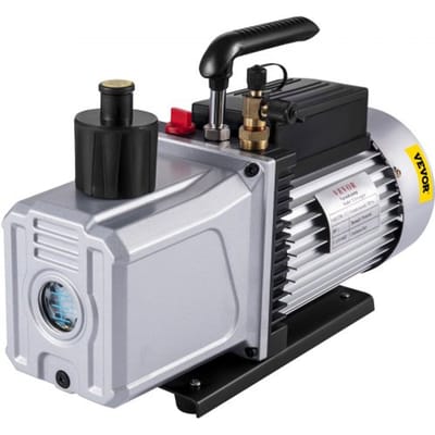 VEVOR VacuüMpomp 12CFM Negatieve Drukpomp 1HP 5 Pa Hoog Rendement VacuüMpomp Ideaal voor Huishoudelijke Airconditioning, Auto-Onderhoud, VacuüMverpakking