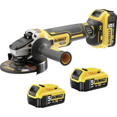 DeWALT DCG405P3 Accu haakse slijper 125mm 18V XR 5.0Ah (3x) in TSTAK