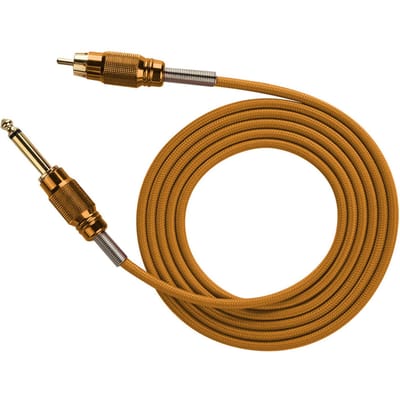 1,8M Professionele Tattoo Snoer Koperdraad Tattoo Voeding (Oranje) brown