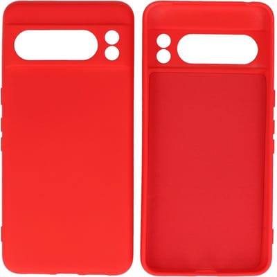 Hoesje Geschikt voor Google Pixel 8 Pro - Fashion Telefoonhoesje Backcover - Siliconen Hoesje - Rood