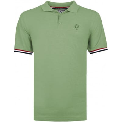 Q1905 Polo shirt bloemendaal grijsgroen