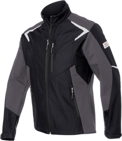 KÜBLER WEATHER 14255375 Hi Vis Reflecterend Softshell Werkjas HEREN Veiligheidsjas Zwart Antraciet - Winddicht