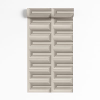 Dutch Wallcoverings - Renaissance - Grecian Key Grey - Vliesbehang - 10m x 53cm - RE521073