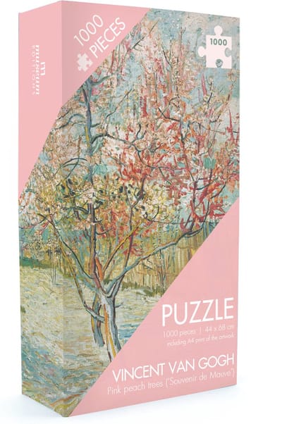 Lanzfeld - Puzzel Volwassenen - 1000 Stukjes - Vincent Van Gogh - Perzikbloesem - Kunst