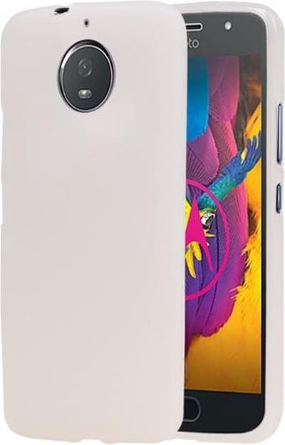 BestCases.nl Motorola Moto G5s Design TPU back case hoesje Wit