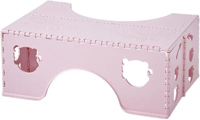 Inklapbare Kruk - Poef Krukje - Toilet Ondersteuning - Ergonomisch Comfort - 45 x 30 x 18 cm - Roze