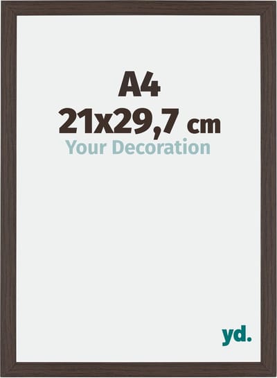 Your Decoration - Fotolijst A4 21x 29,7 cm - MDF - Eiken Donker - Mura