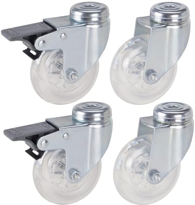 dörner + helmer Zwenkwiel met rem Wieldiameter: 75 mm Draagvermogen (max.): 50 kg 4 stuk(s)