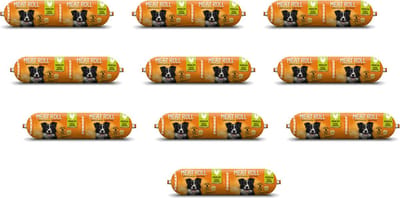 Fokker Meatroll - Hondenvoer - 10 x Kip Zalm 800 g