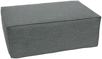 Ottomane/accessoires voor bank MCW-O54, voetenbankje, chaise longue, stof/textiel 300 g/m² 38x97x70 cm ~ donkergrijs