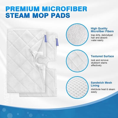 Geschikt voor Shark S3901 S3500 stoommop doekset microfiber vervangmat mop accessoires 6 stuks
