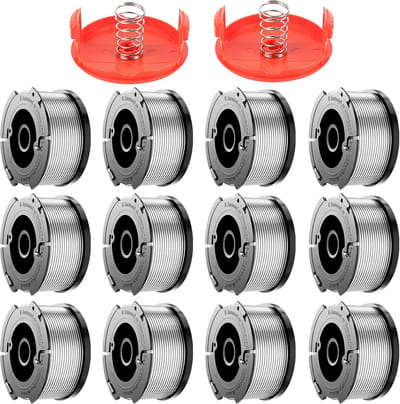 Grastrimmer spoel 1,60 mm, 9,14 m - compatibel met diverse modellen - 18 reservespoelen en 4 dopjes