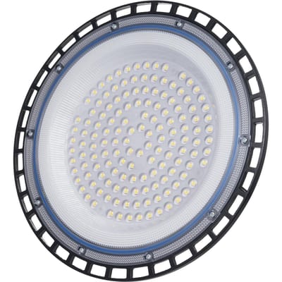 Lampe minière UFO 150W, lumière LED pour haute baie, économie d'énergie, lampe d'atelier, lampe de Garage UK-100W-1 noir