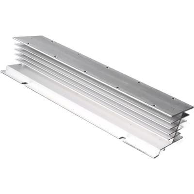Enkelfasige SSR Koellichaam Hoge Efficiëntie Solid State Relais Koelbasis Aluminium Warmteafvoer Basis white