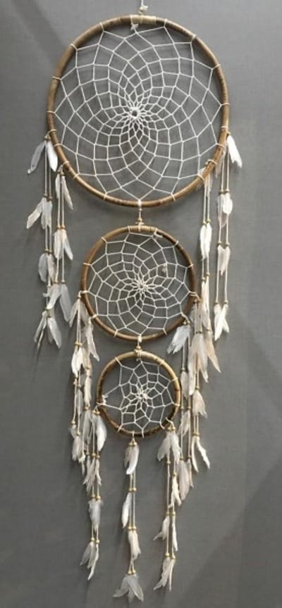 Dromenvanger handgemaakt Ibiza style doorsnede ca 55, 35 en 25 cm